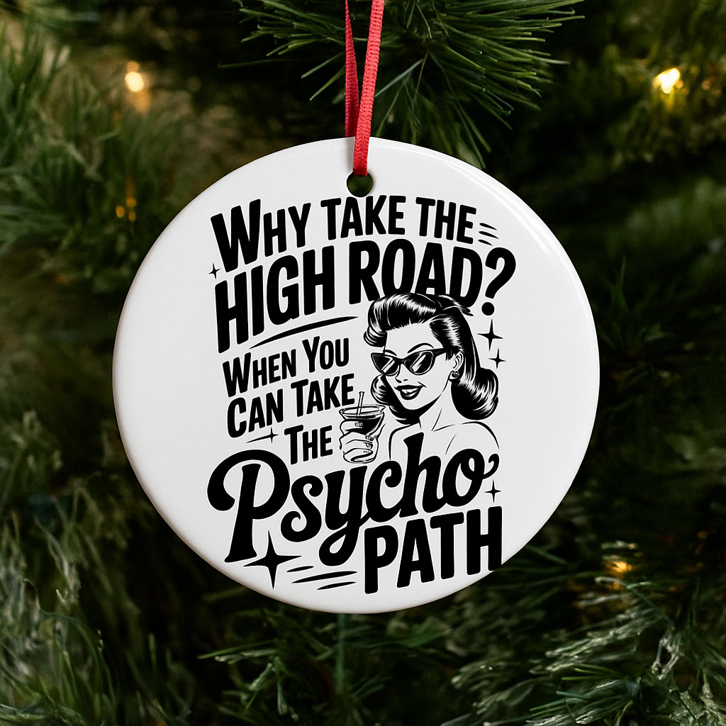 Wickedly Funny Ceramic Ornament