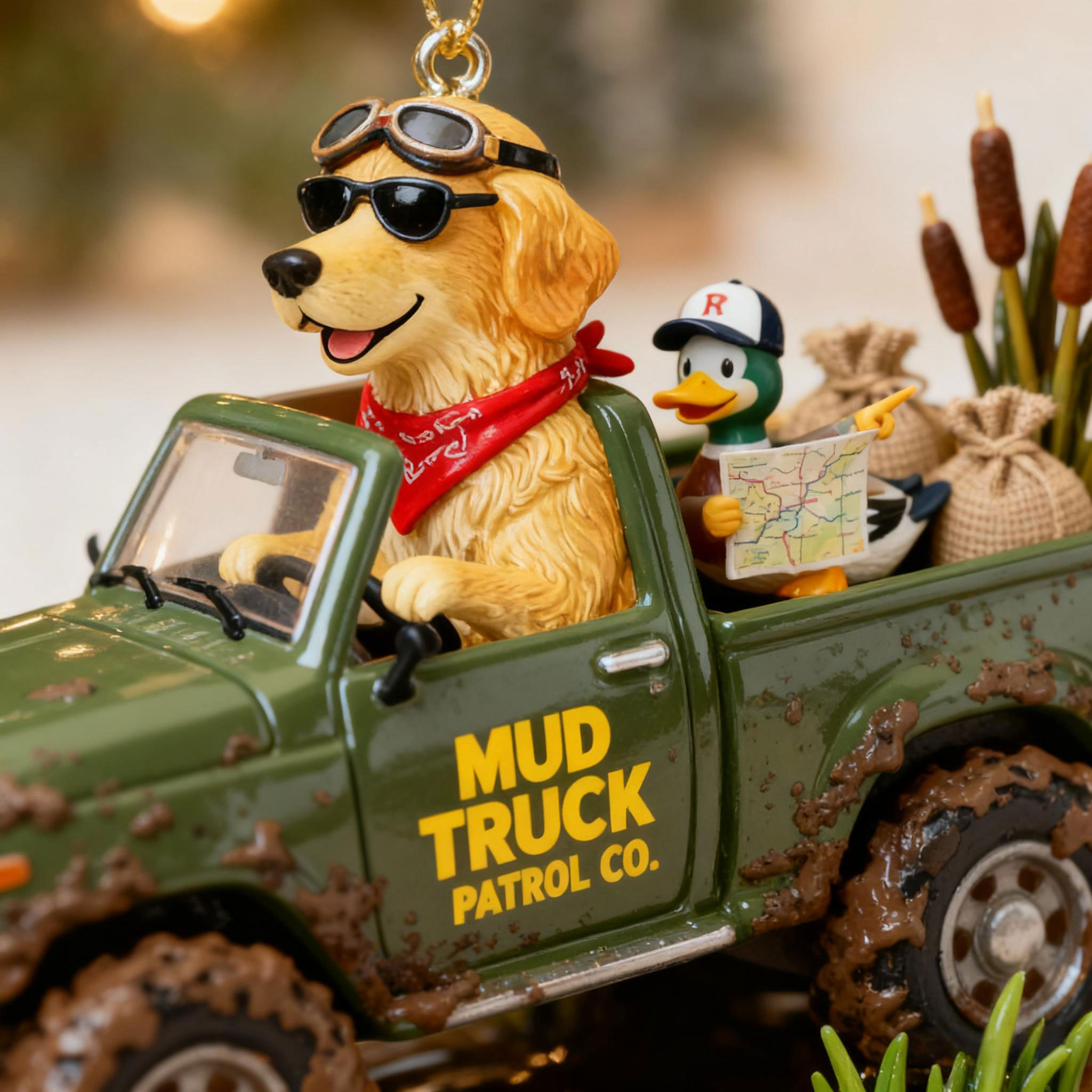 Retriever Adventure Ornament