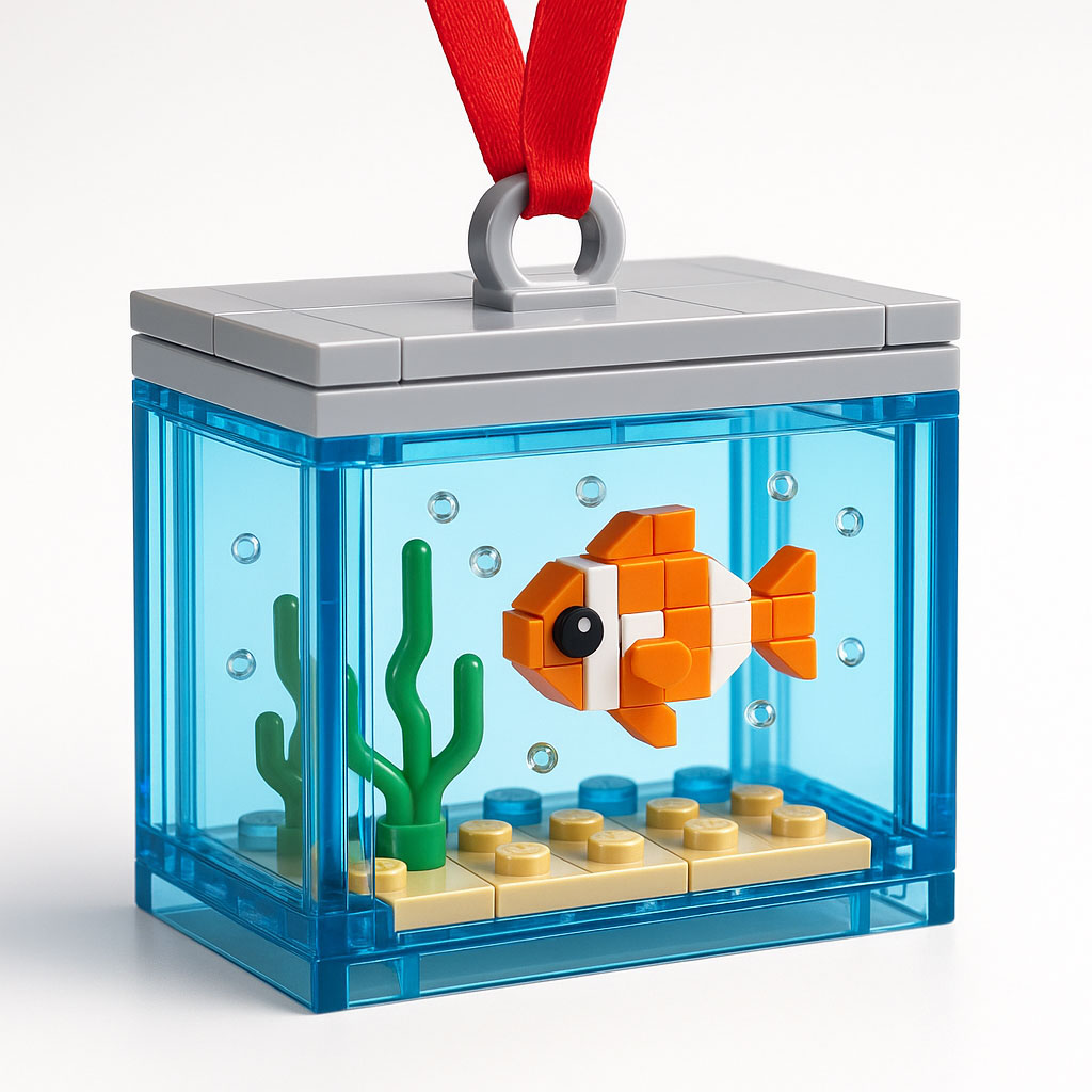 Mini Brick Aquarium Ornament