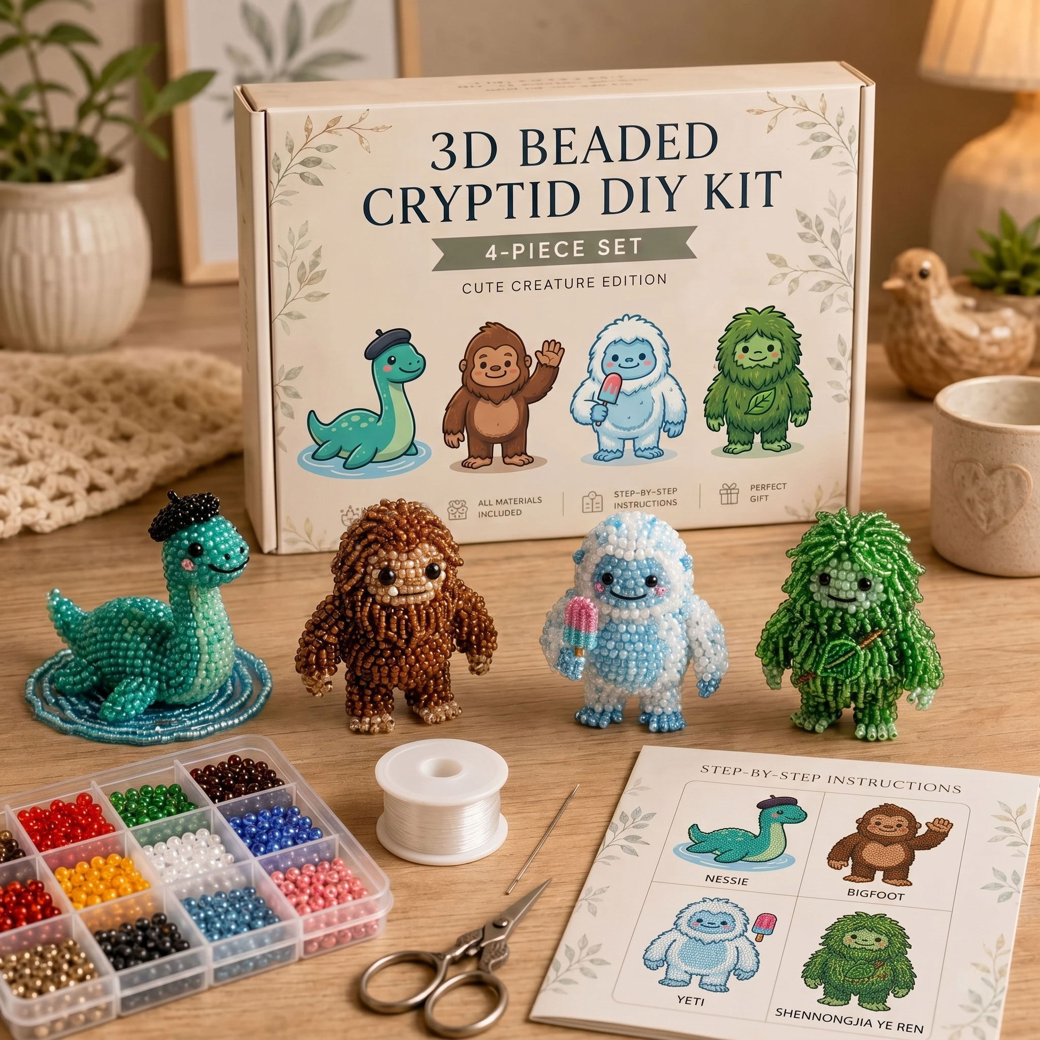 3D Beaded Cryptid DIY Kit