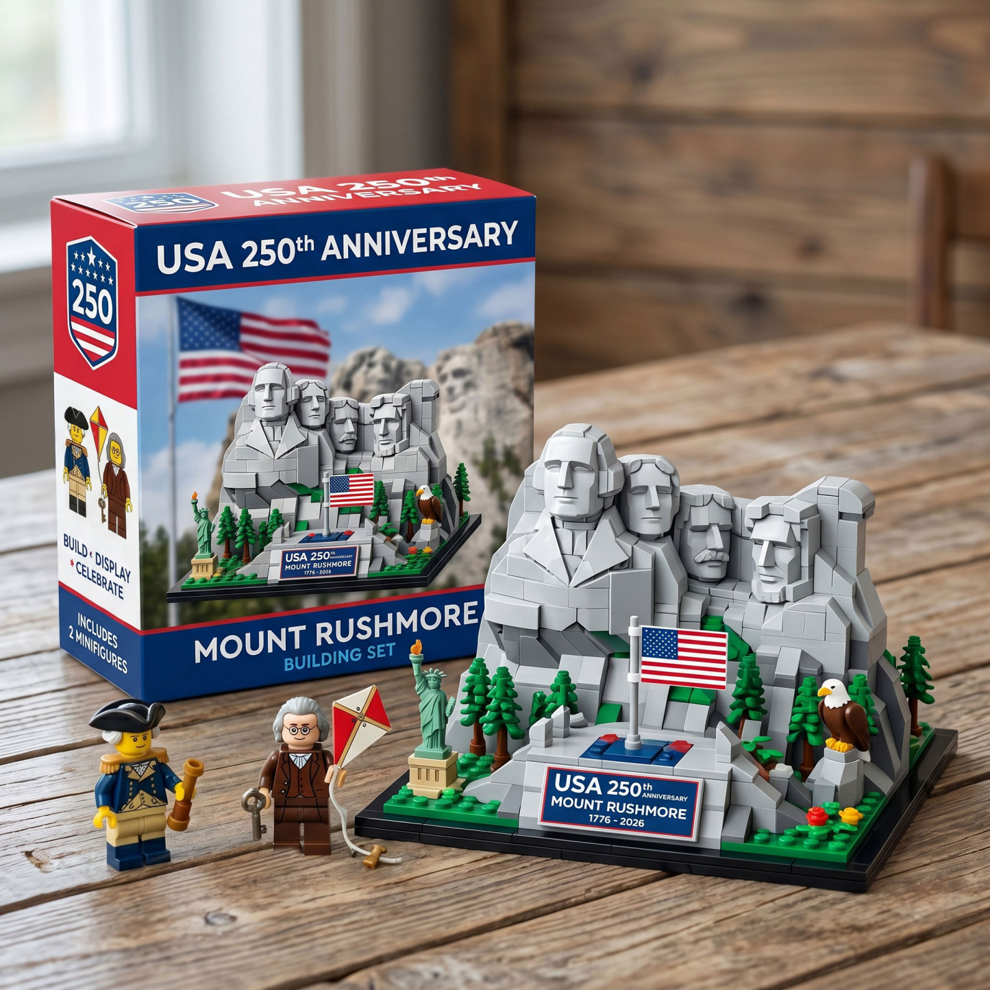 USA 250th Anniversary: Mount Rushmore Commemorative Building Set