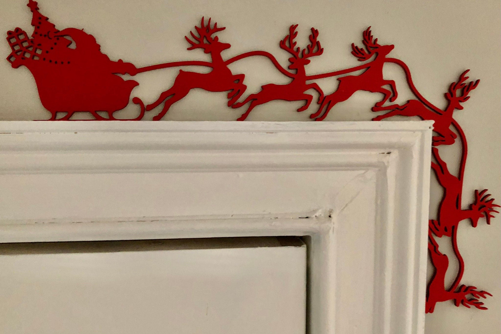 Santa Holiday door corners