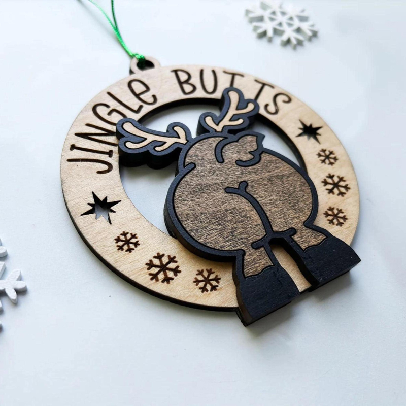  Handmade Funny Wooden Christmas Ornaments