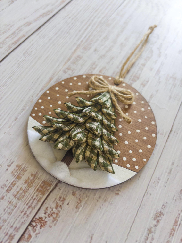 Snowy Woods Pine Tree Ornament