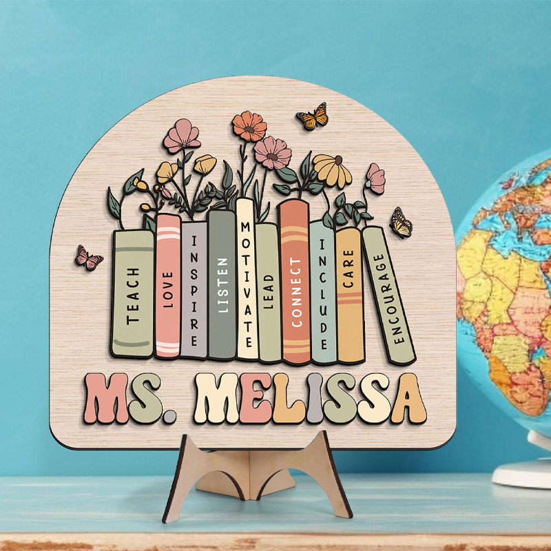 Personalized 3D Teacher Desk Name Plate