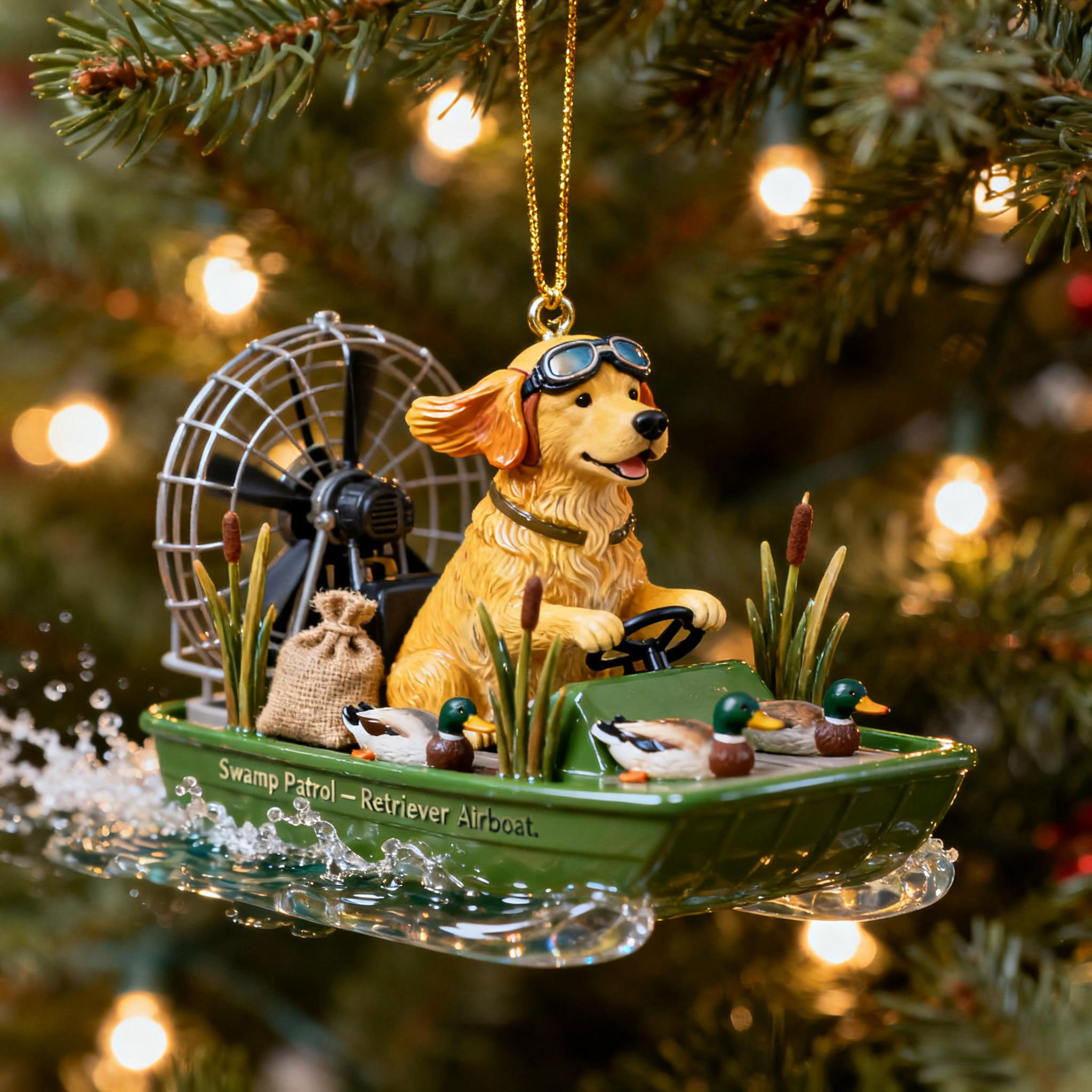Retriever Adventure Ornament