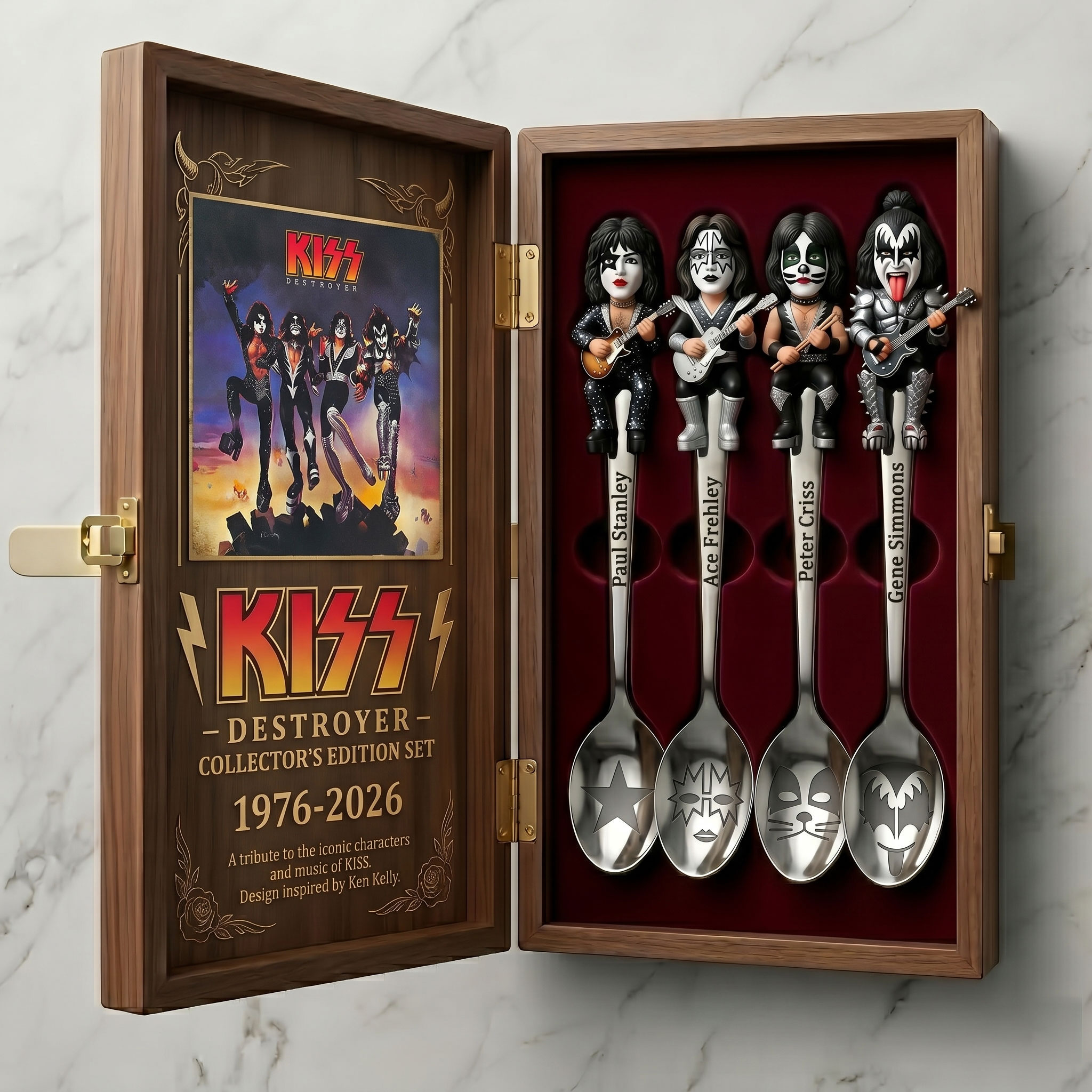 KISS Destroyer 50th Anniversary Legacy Spoon Set