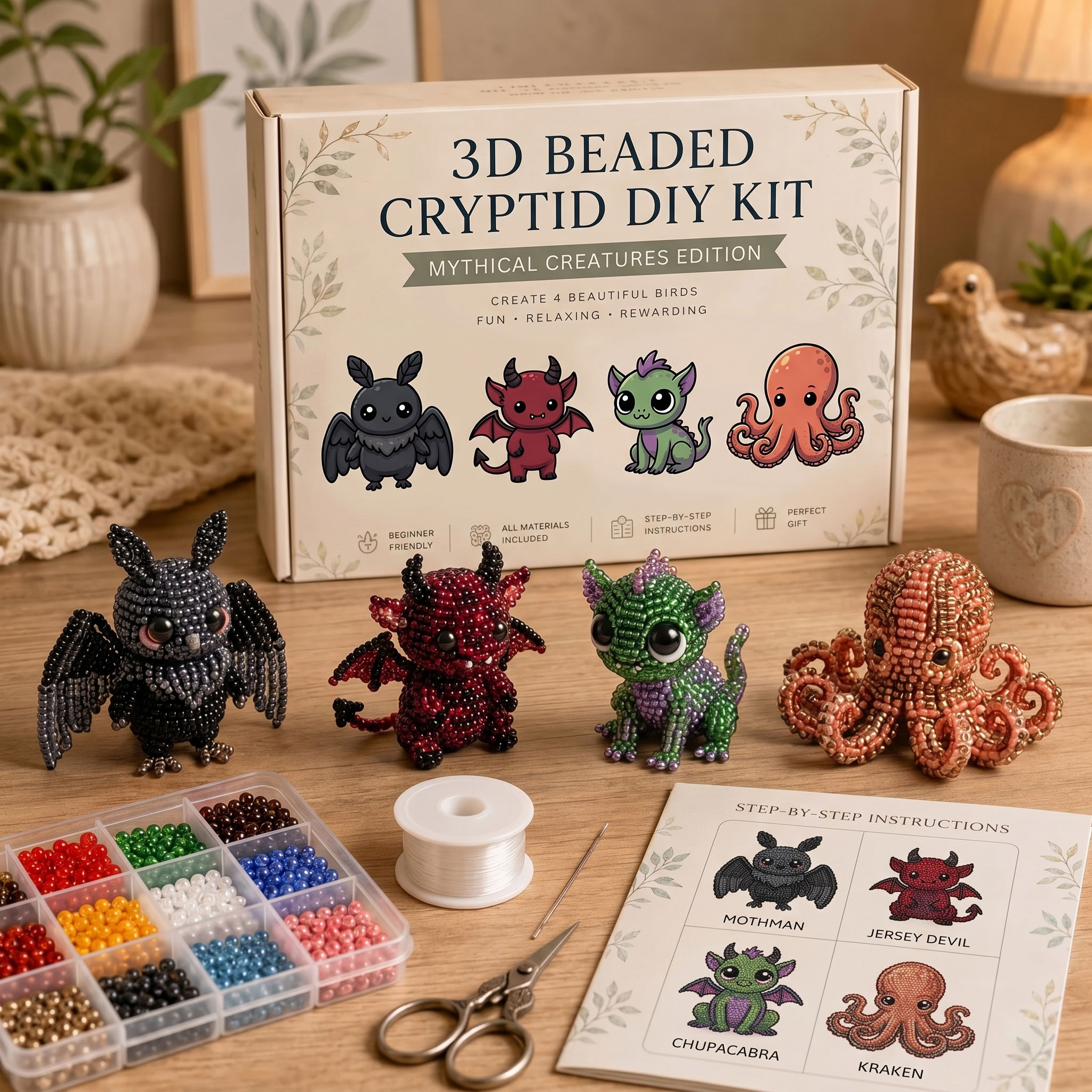 3D Beaded Cryptid DIY Kit