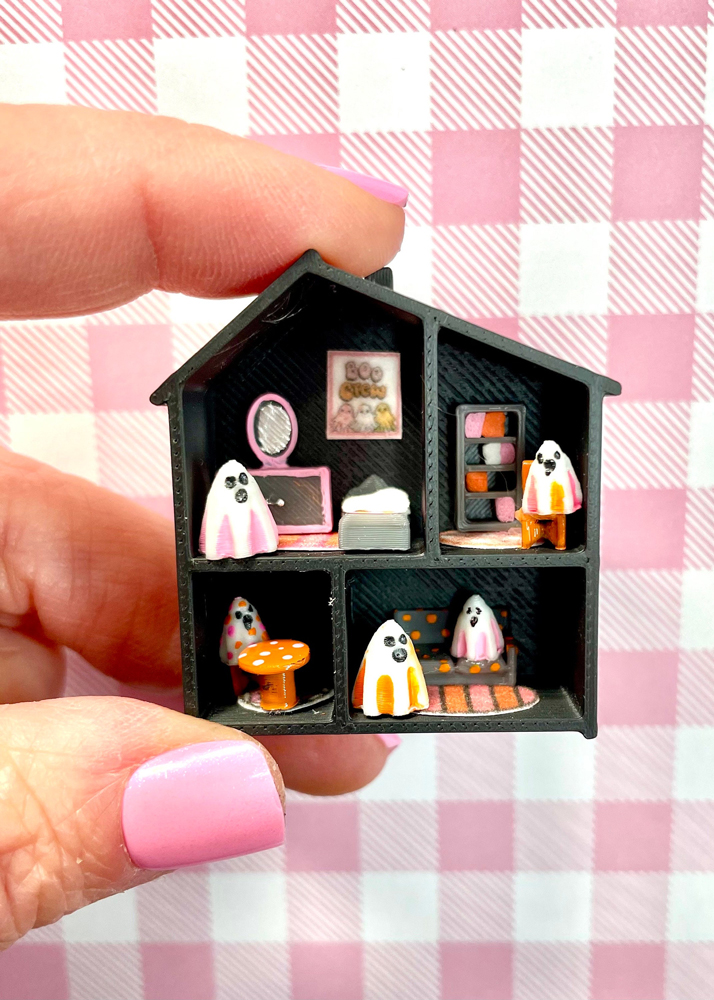 Miniature Halloween Haunted House Ghost Kit