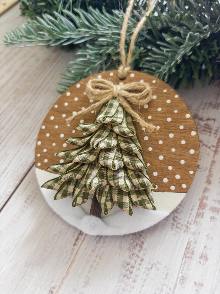 Snowy Woods Pine Tree Ornament