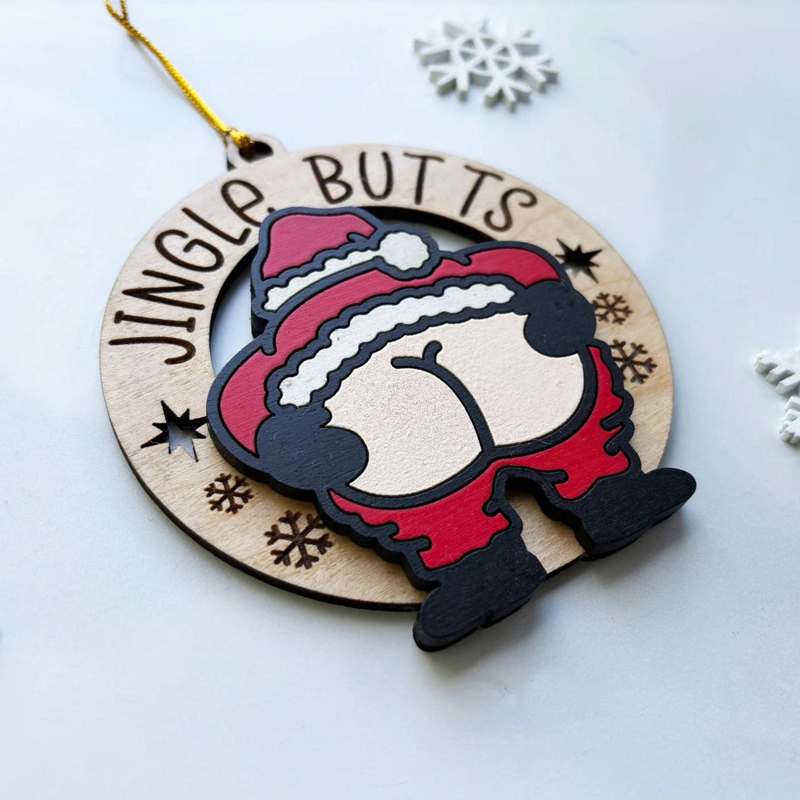  Handmade Funny Wooden Christmas Ornaments