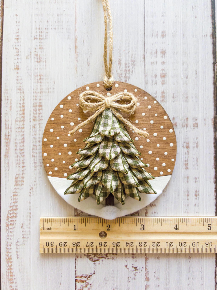 Snowy Woods Pine Tree Ornament