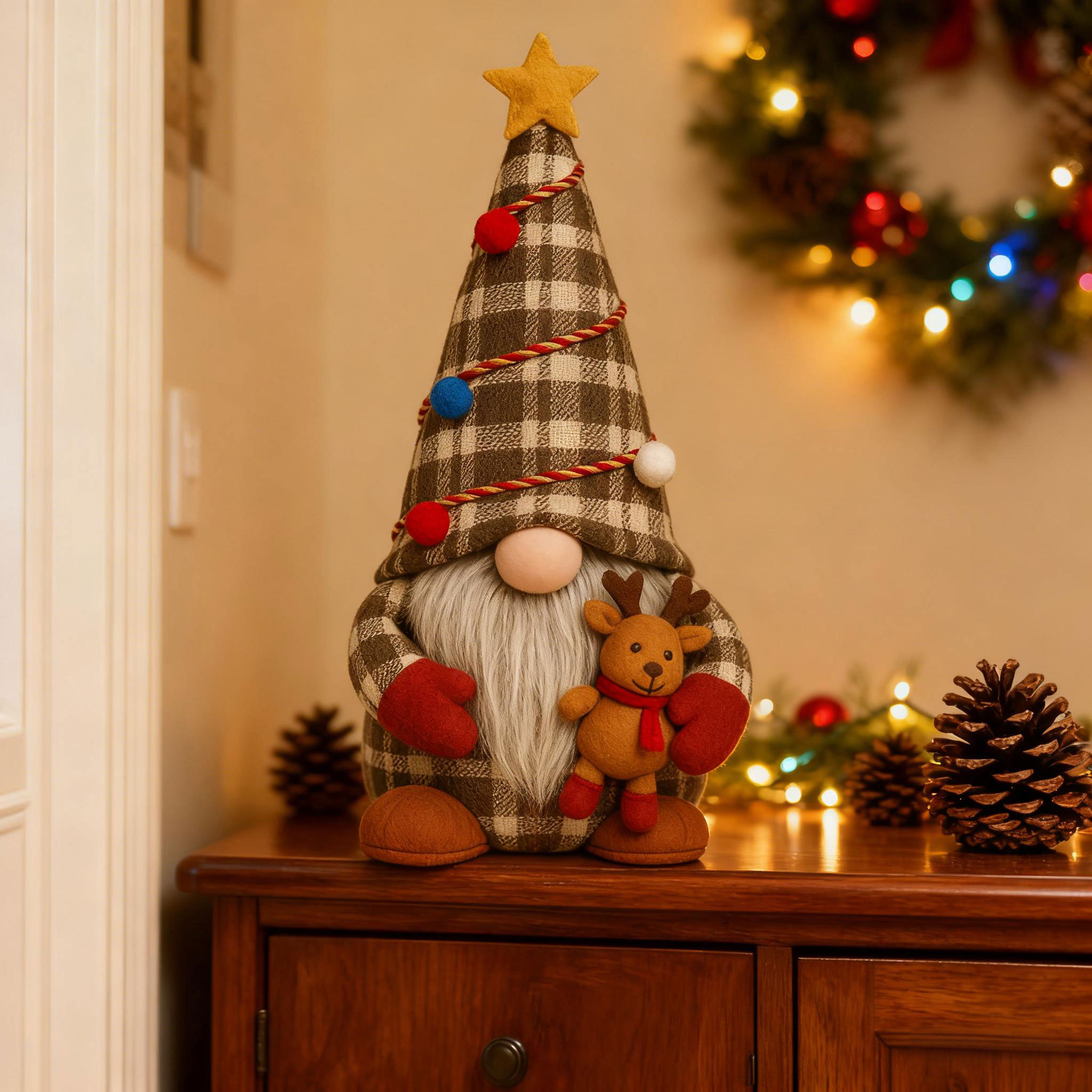 Christmas Gnome with Reindeer