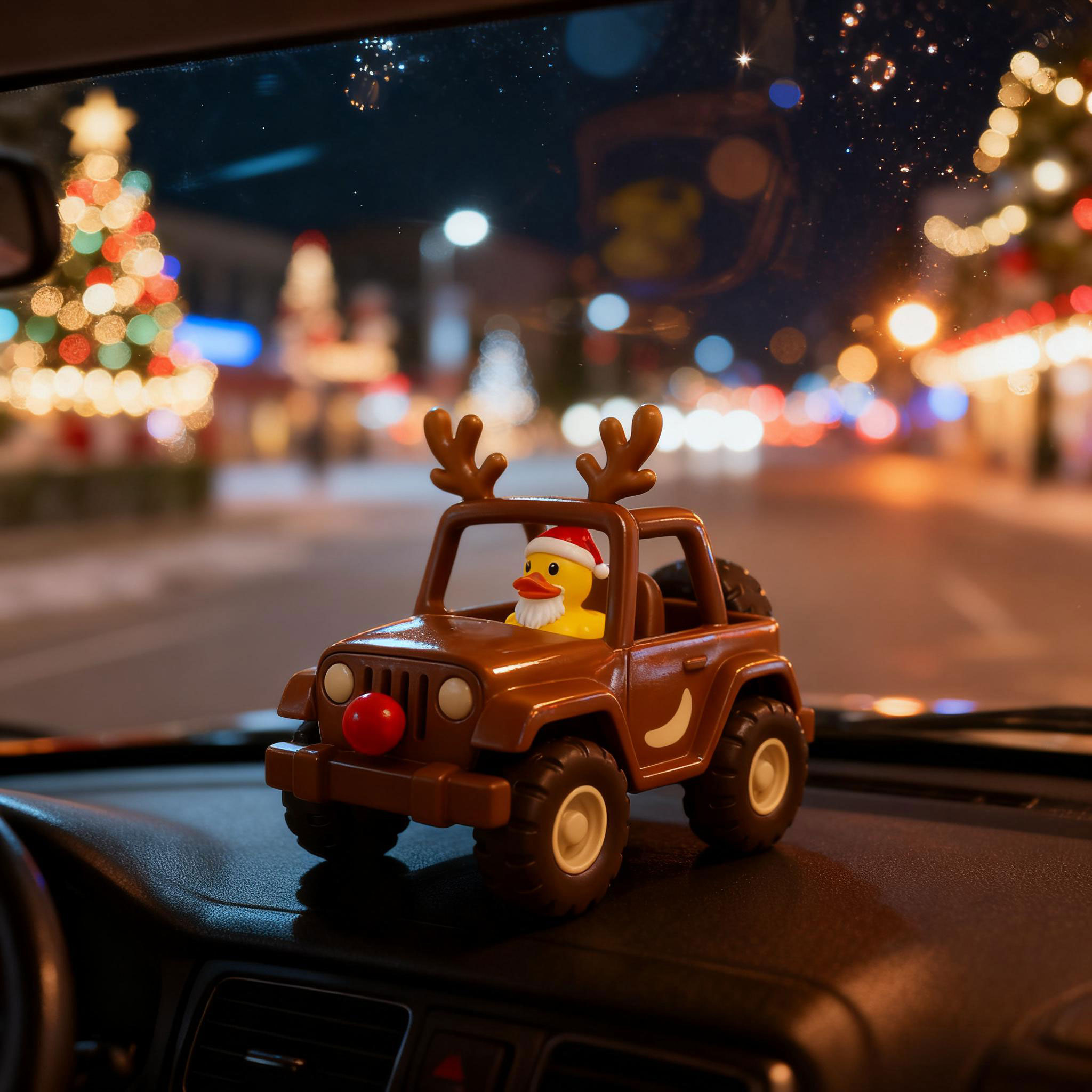 Christmas Reindeer Duck Car