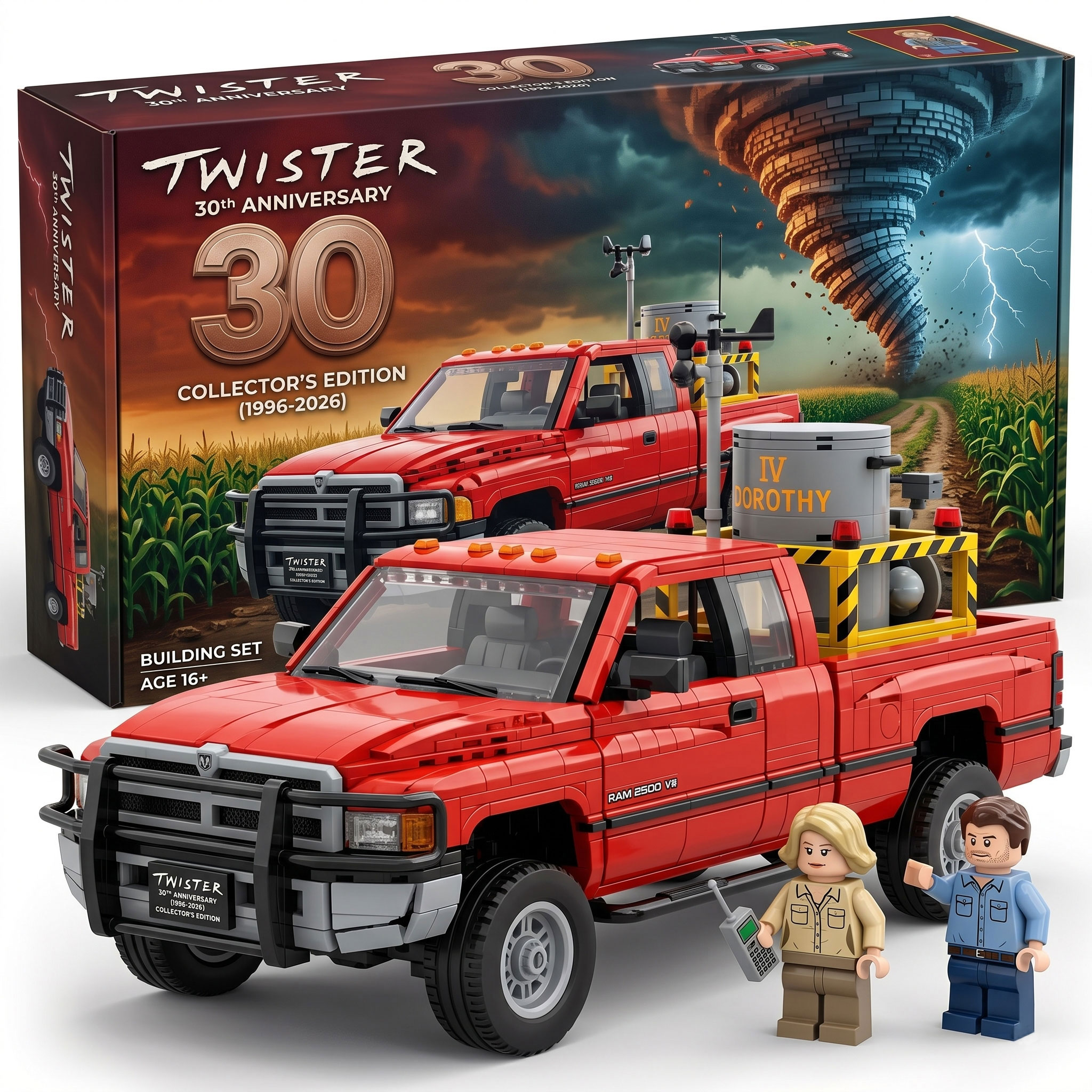 Twister 30th Anniversary: Storm Chaser Collector’s Edition Brick Building Set