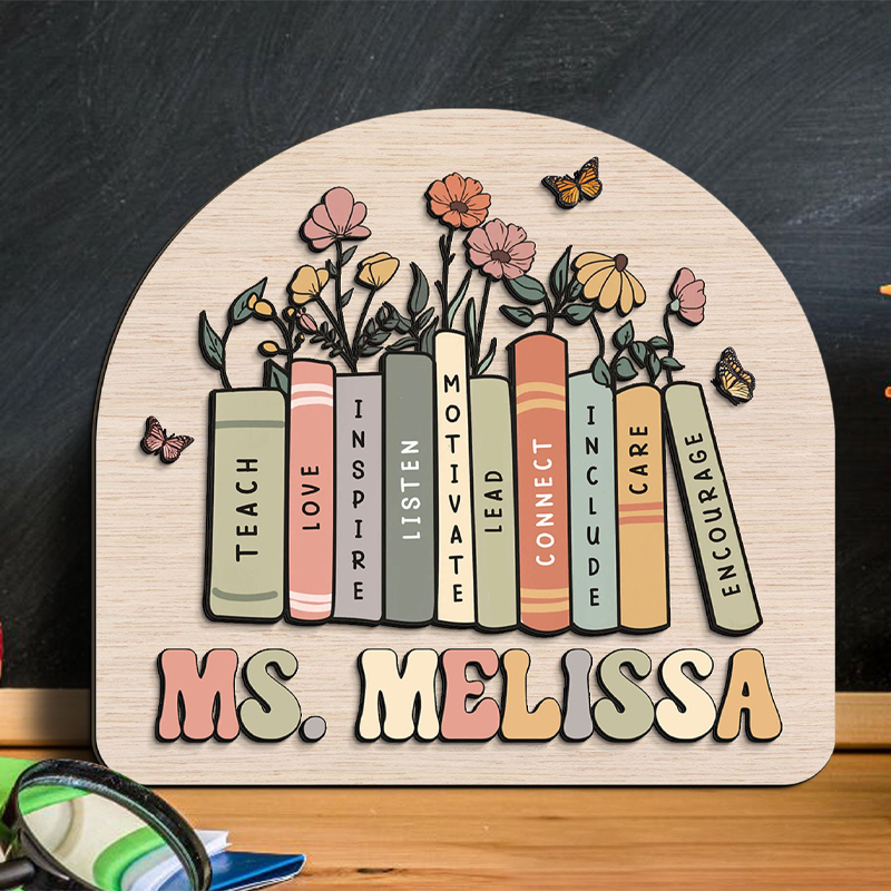 Personalized 3D Teacher Desk Name Plate