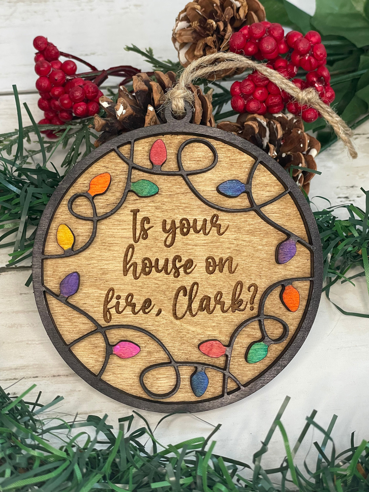 Engraved Christmas Vacation Ornaments