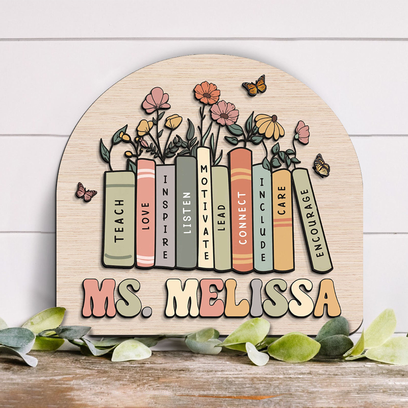 Personalized 3D Teacher Desk Name Plate