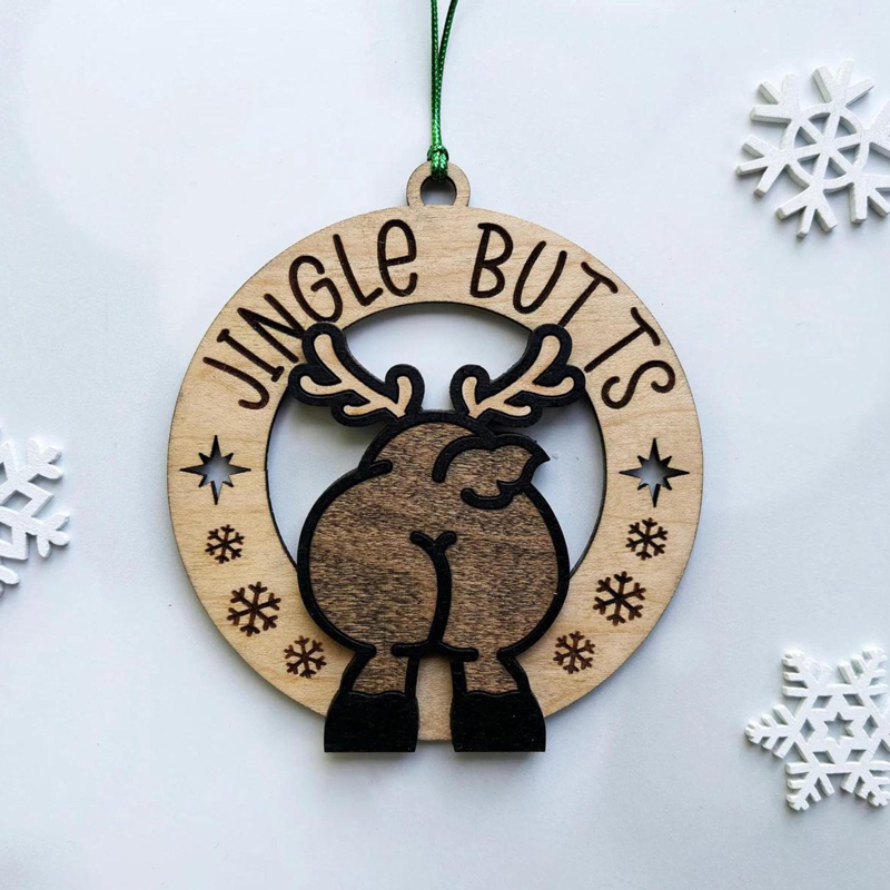  Handmade Funny Wooden Christmas Ornaments