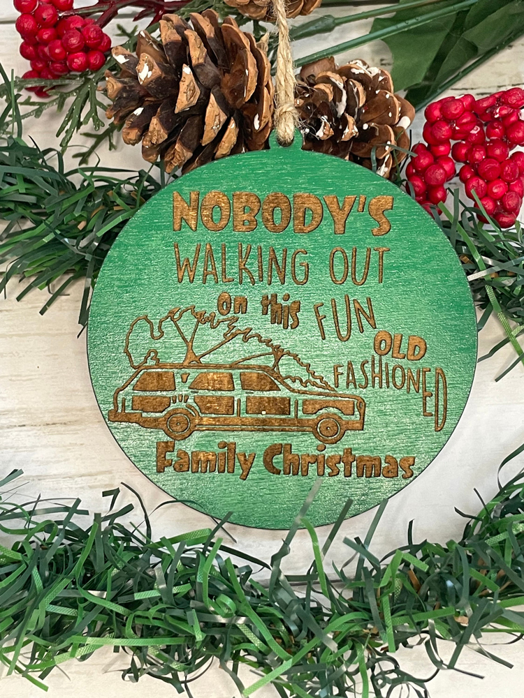 Engraved Christmas Vacation Ornaments