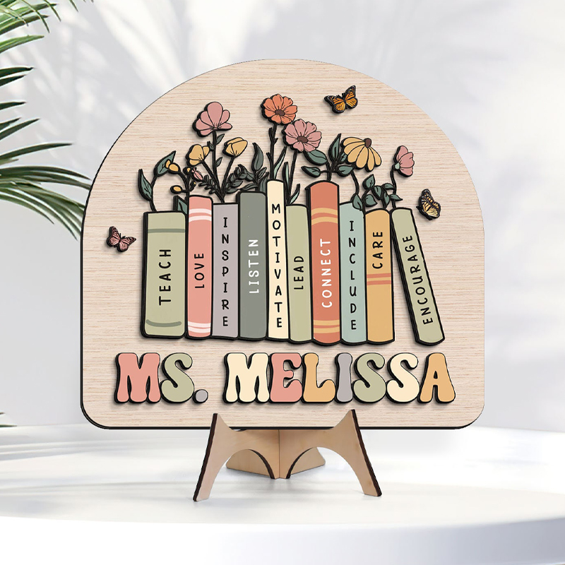Personalized 3D Teacher Desk Name Plate