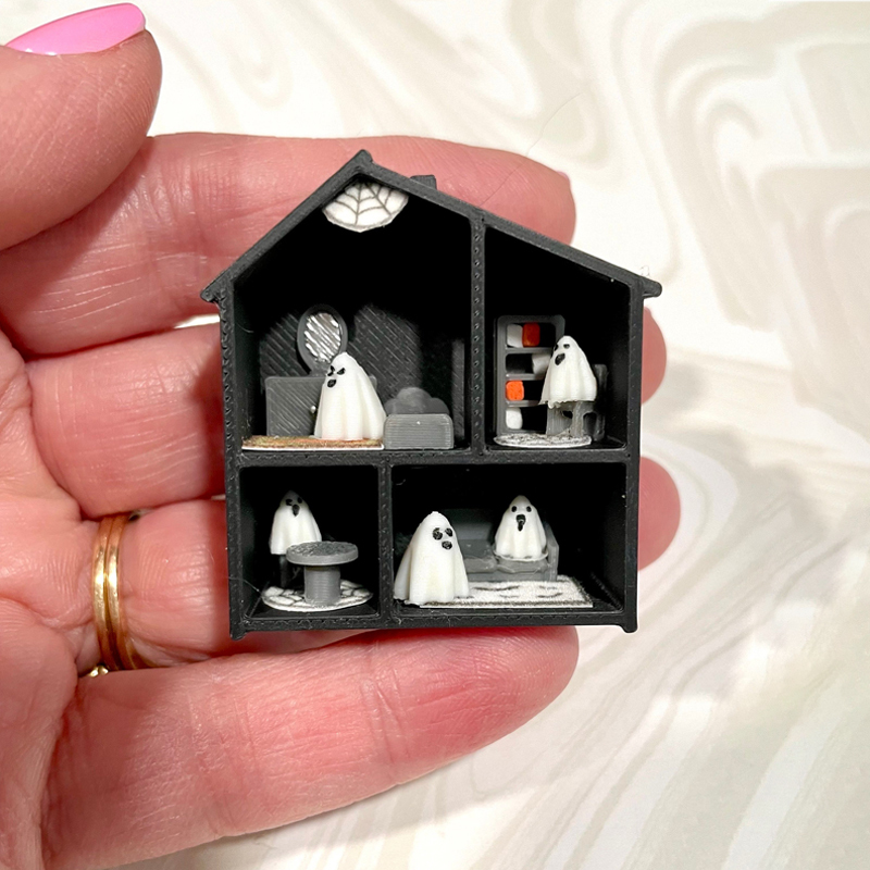 Miniature Halloween Haunted House Ghost Kit