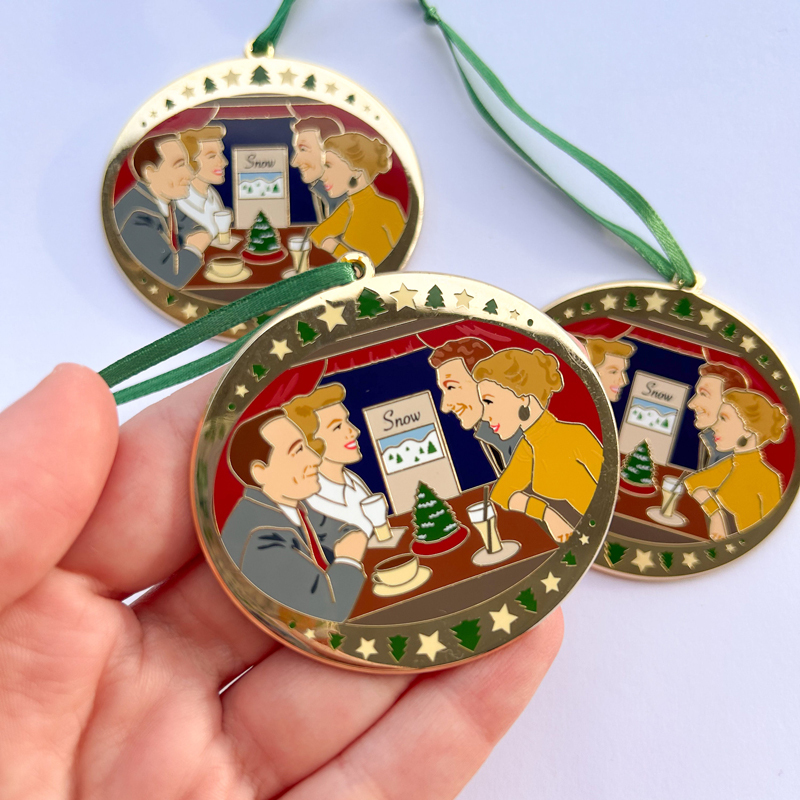 White Christmas Ornament