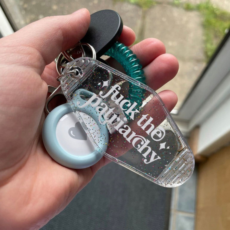 Fuck the Patriarchy Motel Keychain | Retro inspired Keyring