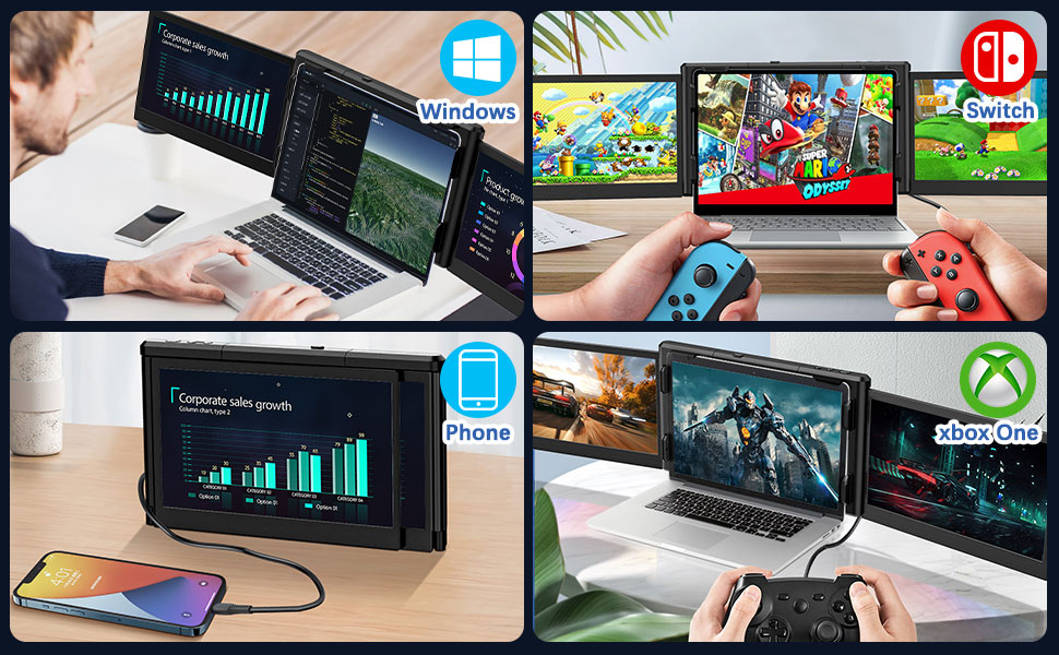 Triple Laptop Screen Extender
