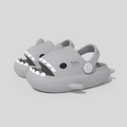 KID CUTE SHARK HEAD CLOGS
