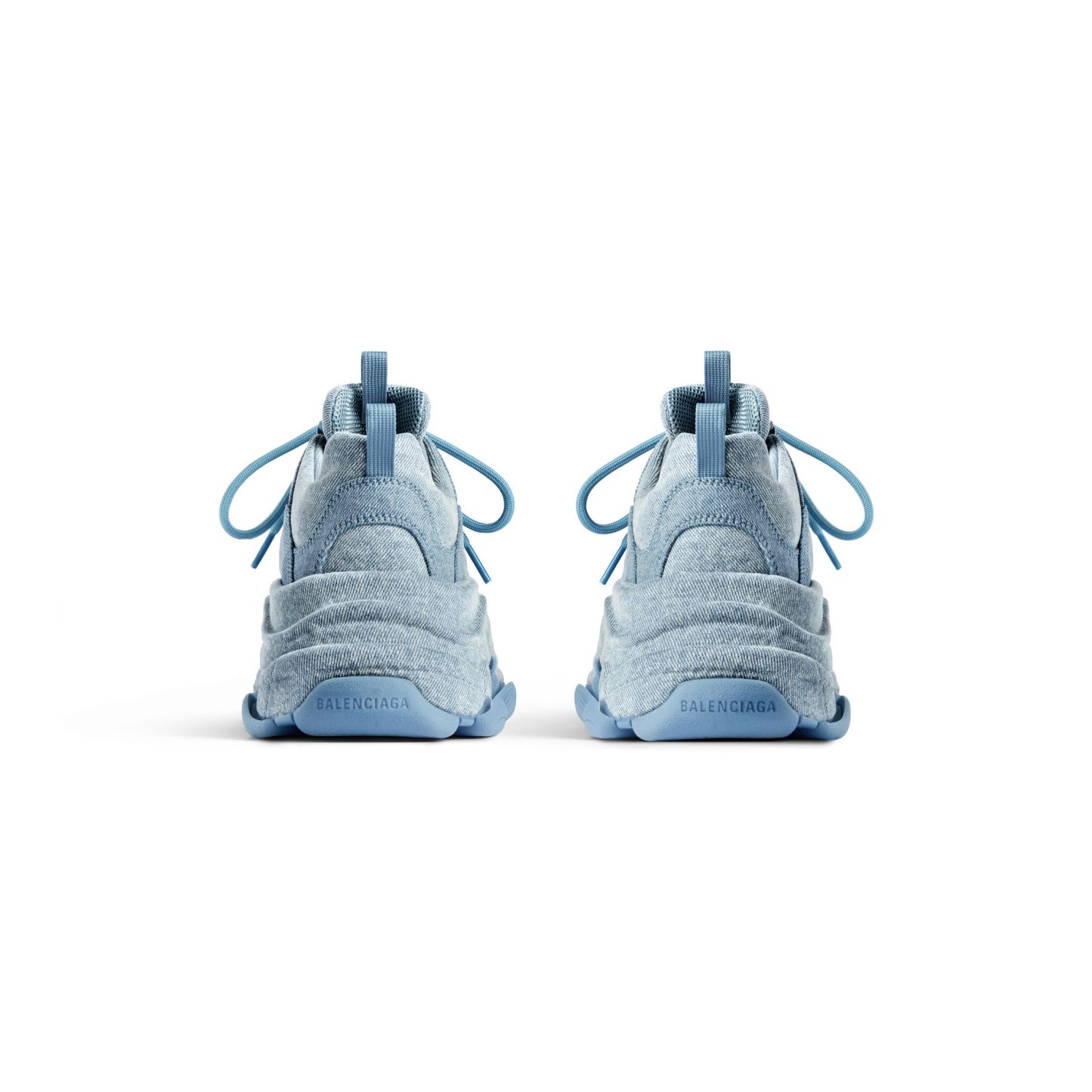 WOMEN'S TRIPLE S SNEAKER DENIM IN BLUE