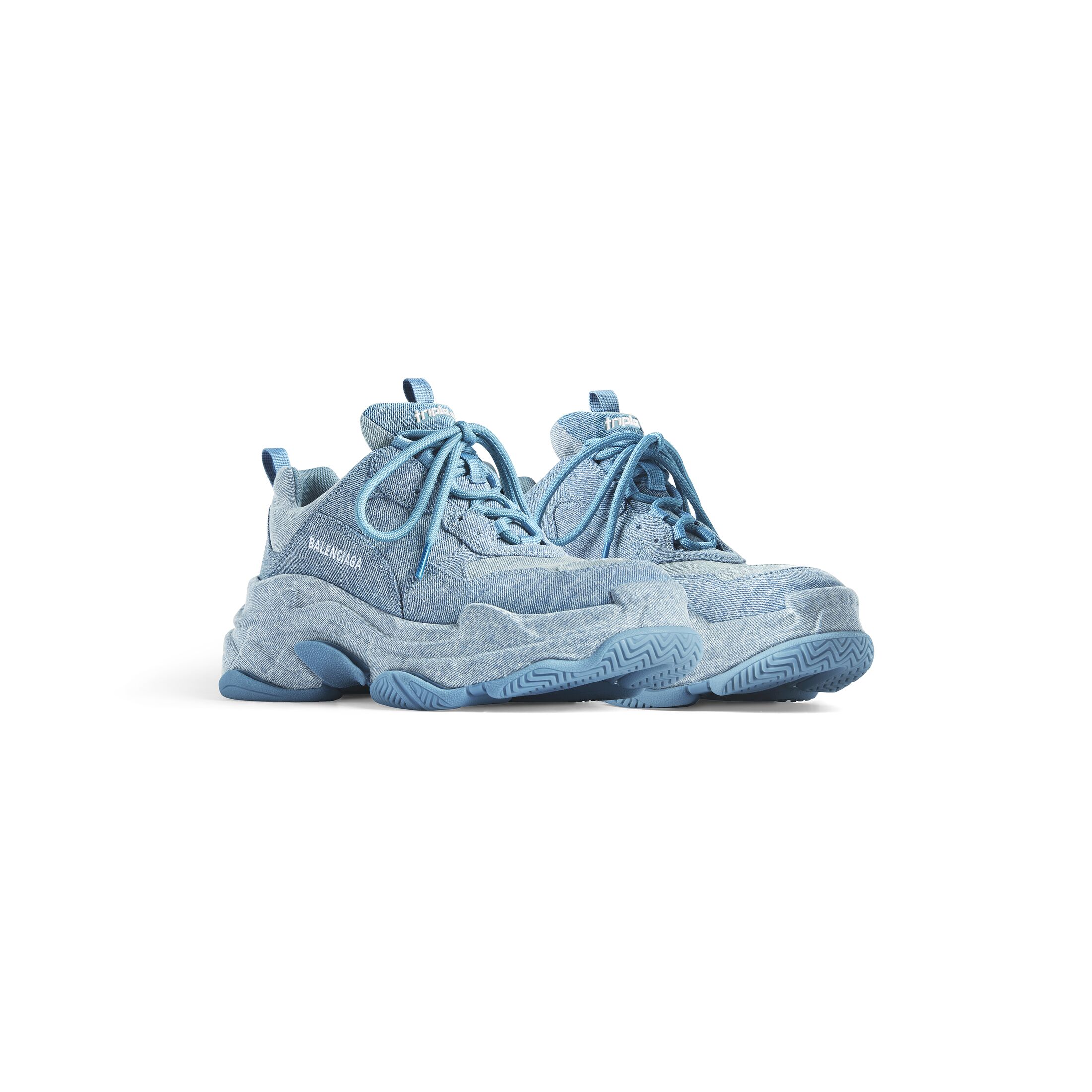 WOMEN'S TRIPLE S SNEAKER DENIM IN BLUE