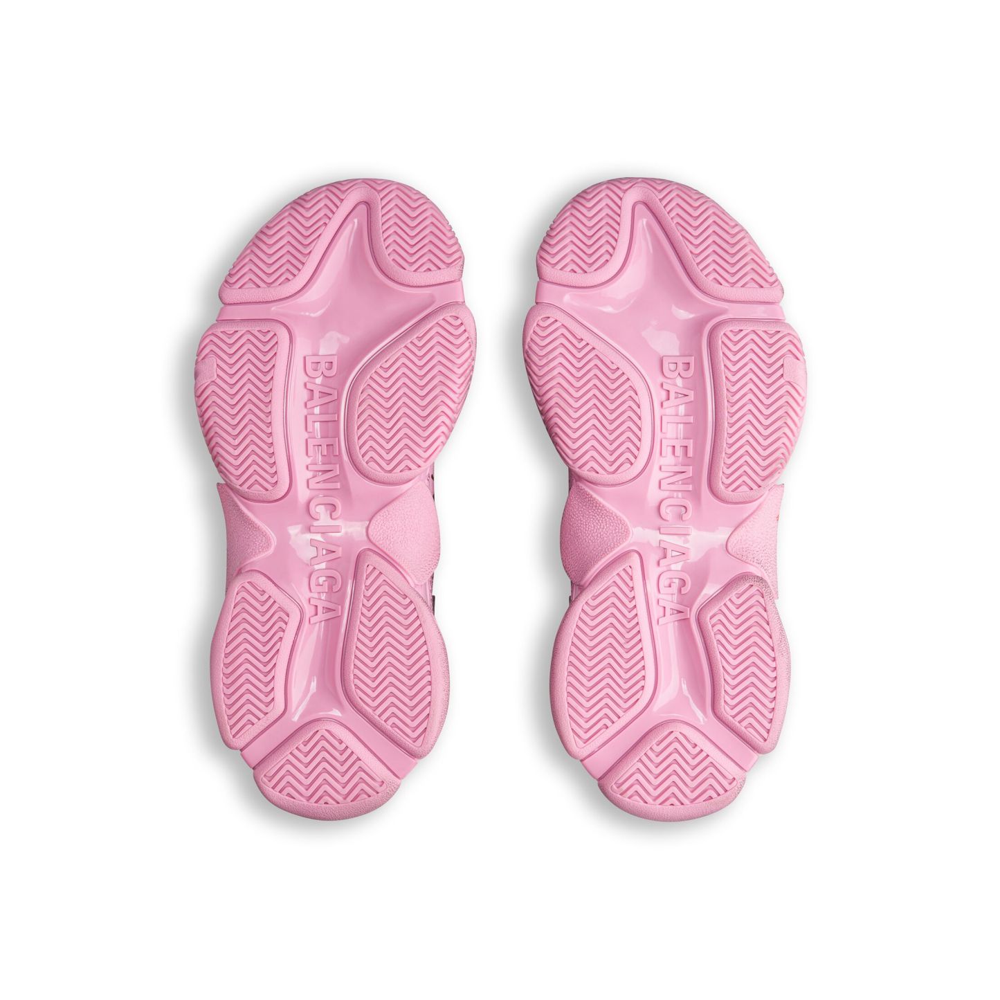 WOMEN'S TRIPLE S SNEAKER DIY METAL IN PINK/BLACK/RED