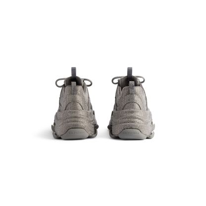 WOMEN'S TRIPLE S SNEAKER WITH RHINESTONES IN DARK GREY