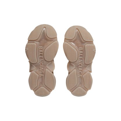 WOMEN'S TRIPLE S CLEAR SOLE SNEAKER IN BROWN