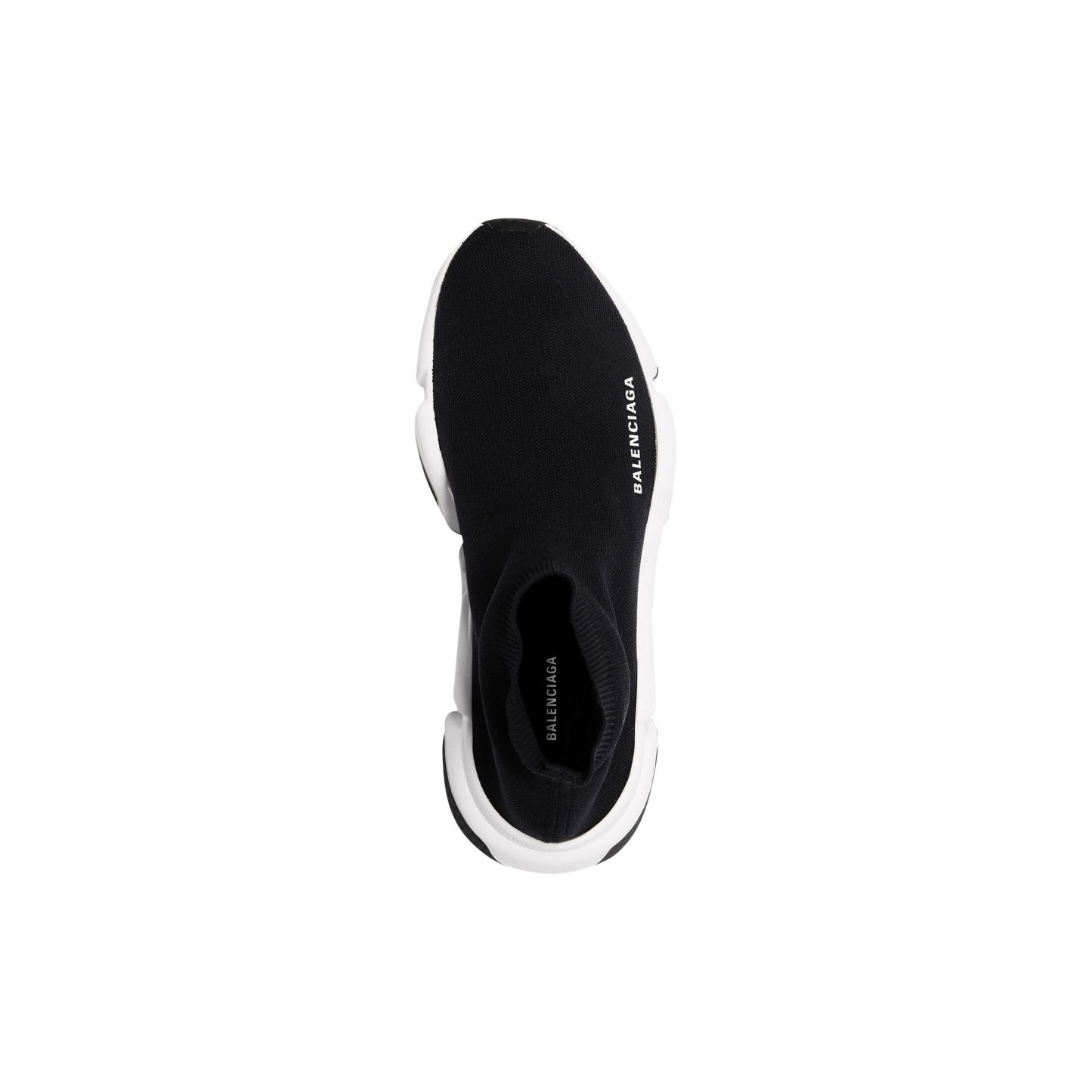 WOMEN'S SPEED RECYCLED KNIT SNEAKER IN BLACK/WHITE