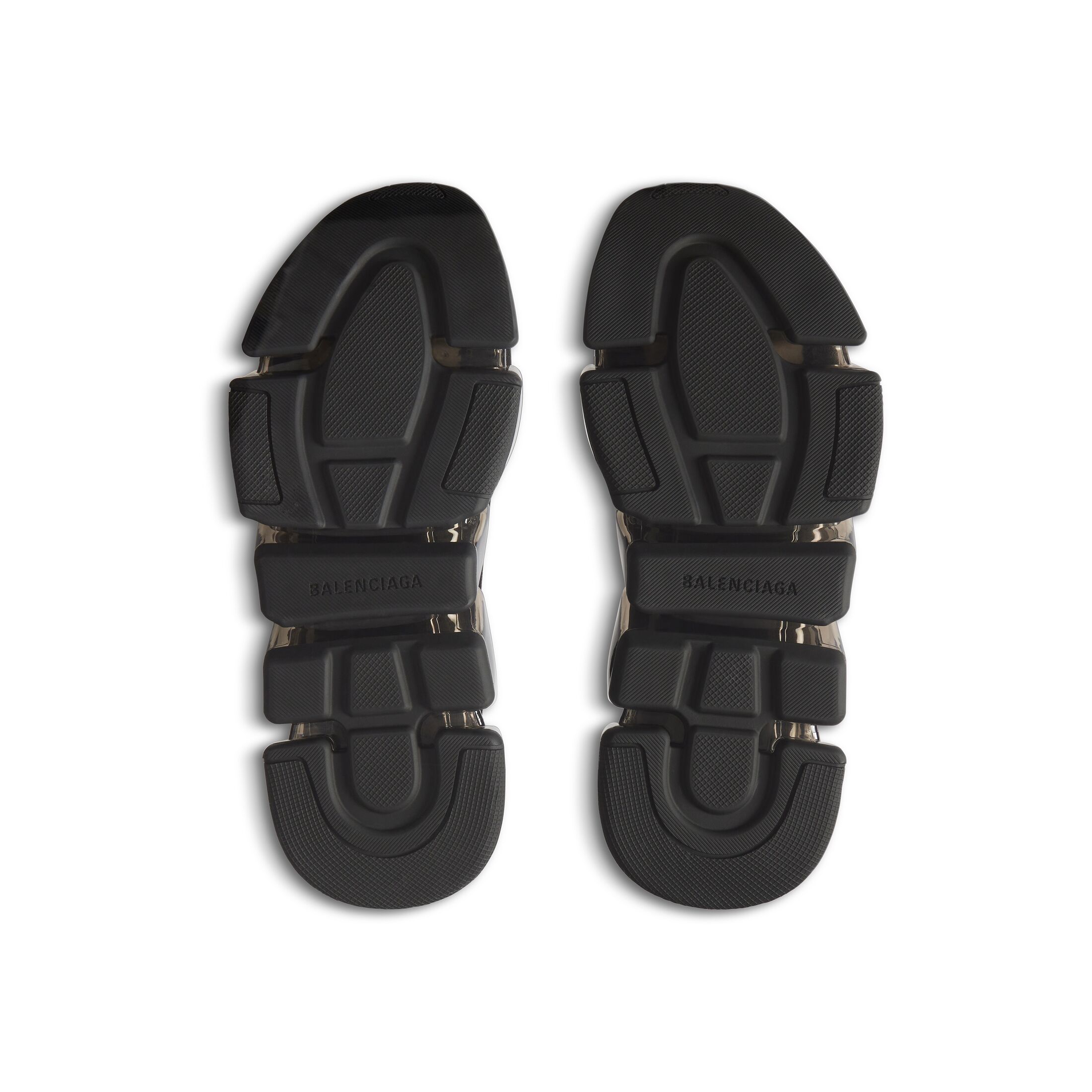 WOMEN'S SPEED 2.0 FULL CLEAR SOLE RECYCLED KNIT SNEAKER IN BLACK