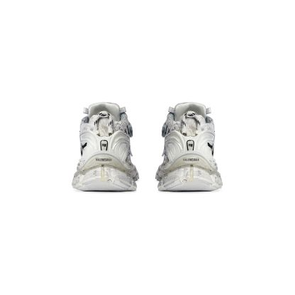 WOMEN'S RUNNER GRAFFITI SNEAKER IN WHITE