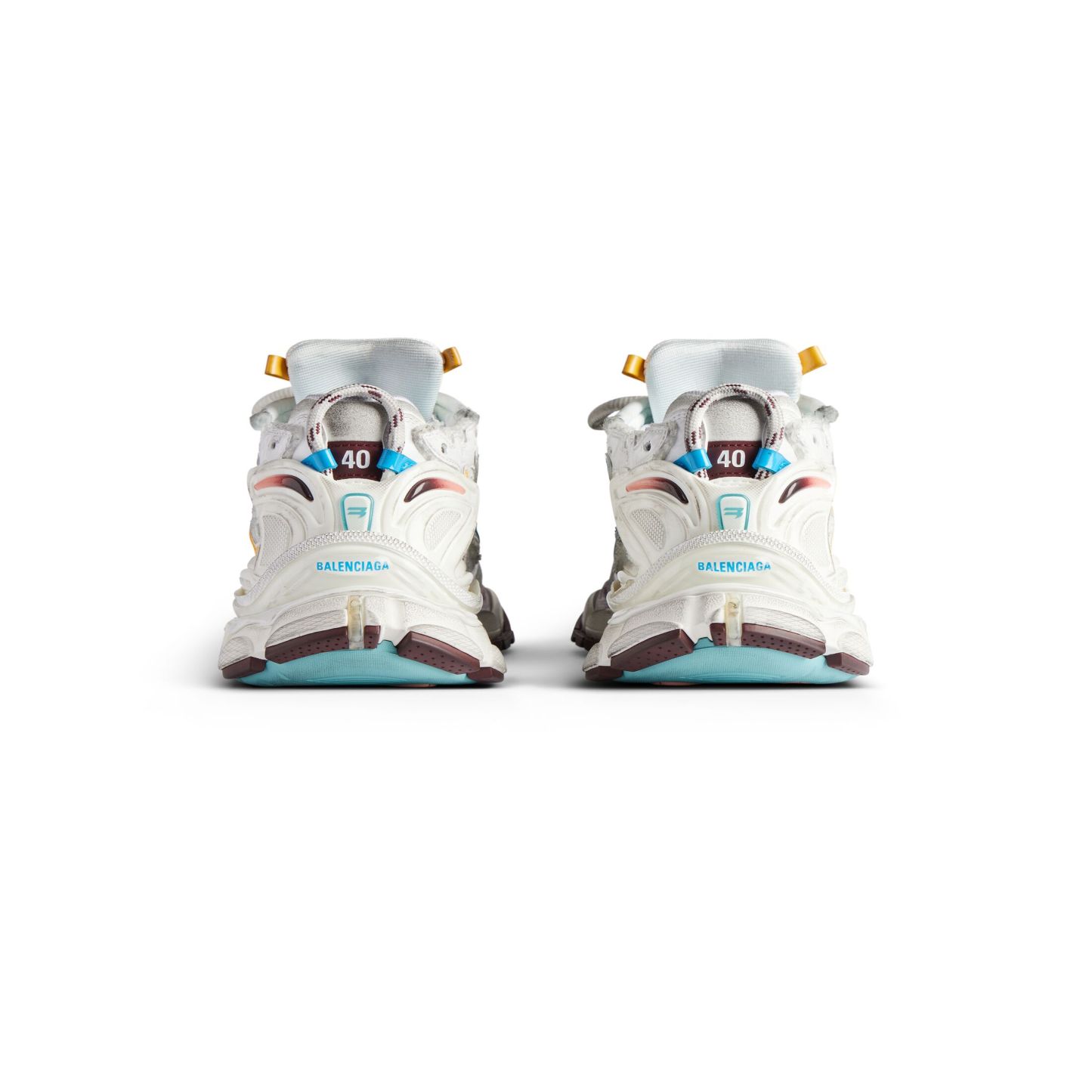 WOMEN'S RUNNER SNEAKER IN WHITE/YELLOW/PINK/BLUE