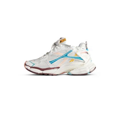 WOMEN'S RUNNER SNEAKER IN WHITE/YELLOW/PINK/BLUE