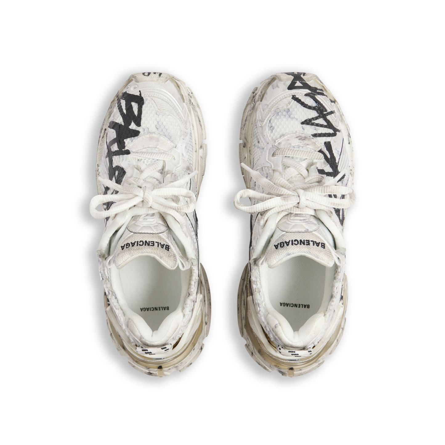 MEN'S RUNNER GRAFFITI SNEAKER IN WHITE