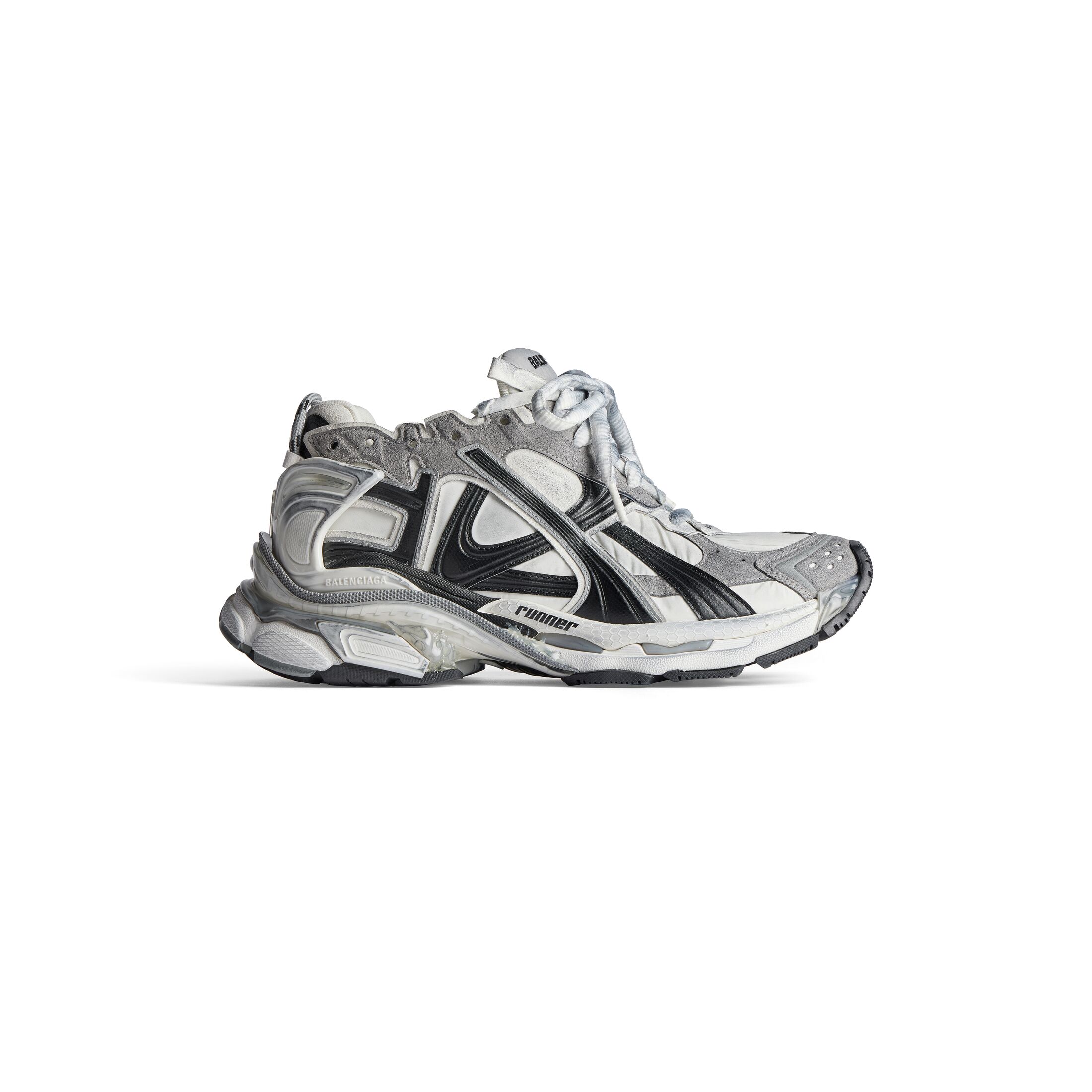 MEN'S RUNNER SNEAKER IN GREY/WHITE/BLACK