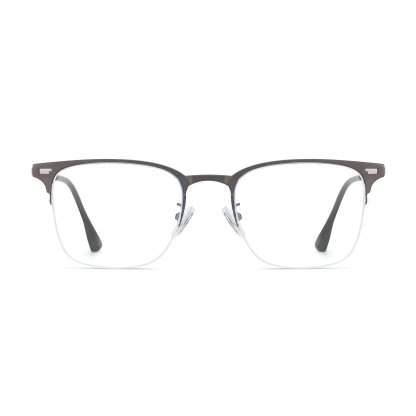 Allan-Square semi-rimless polarized magnetic prescription glasses include night vision lenses-Glasses Magic