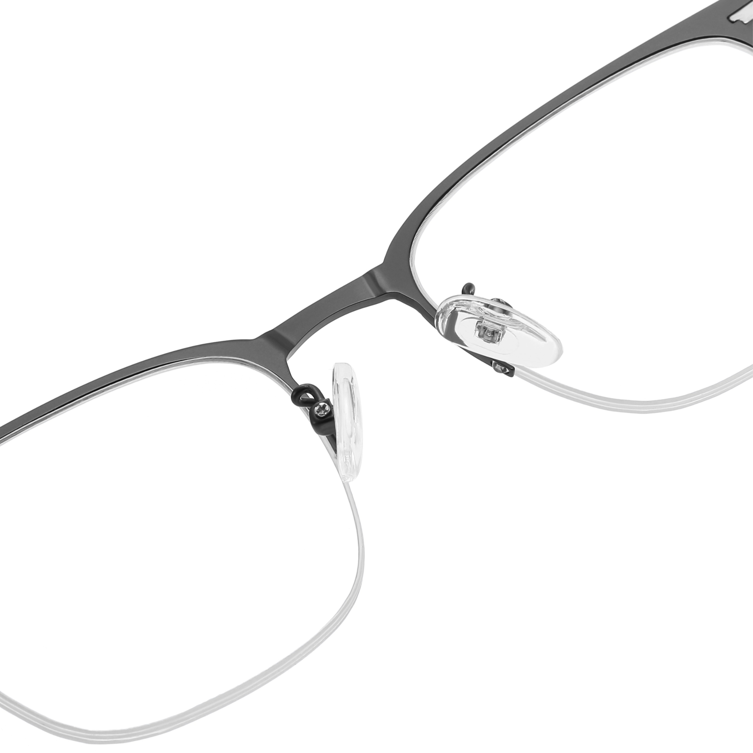 Allan-Square semi-rimless polarized magnetic prescription glasses include night vision lenses-Glasses Magic