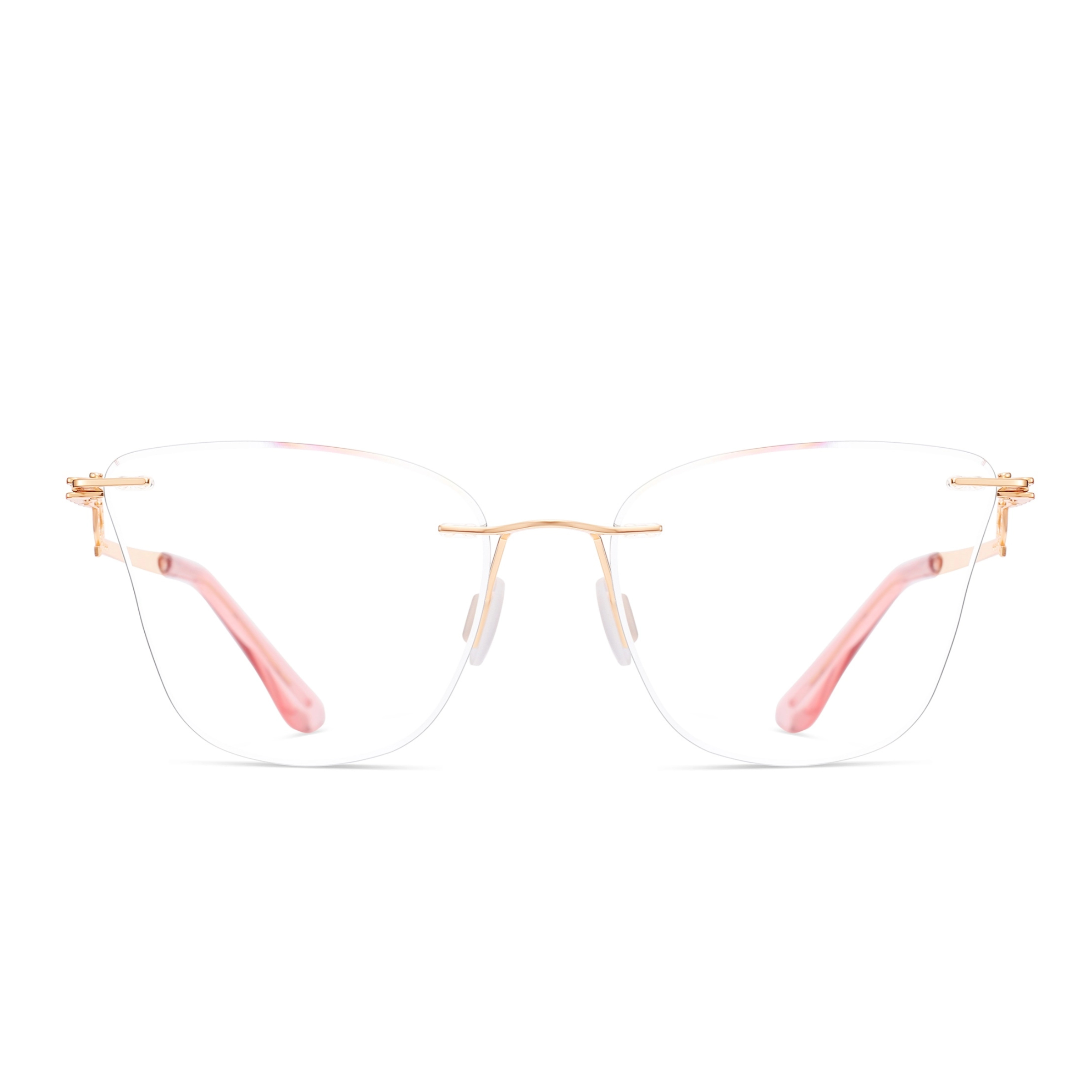 Antonia-Rimless prescription optical glasses for women with magnetic polarizing lens set-7203