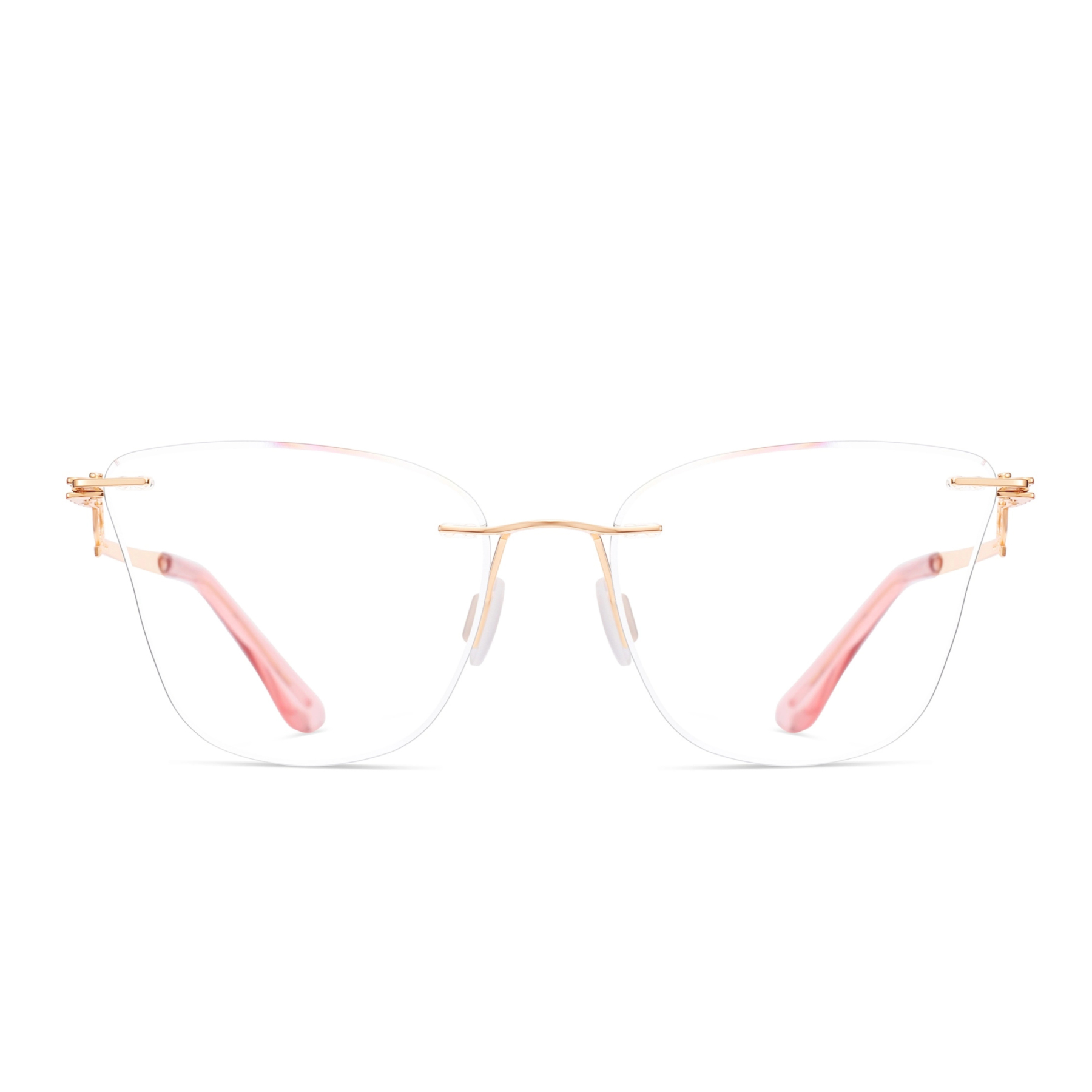 Antonia-Rimless prescription optical glasses for women with magnetic polarizing lens set-7203