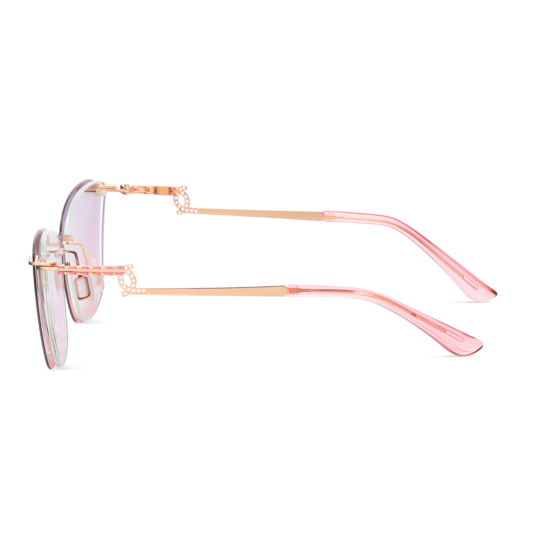Antonia-Rimless prescription optical glasses for women with magnetic polarizing lens set-7203