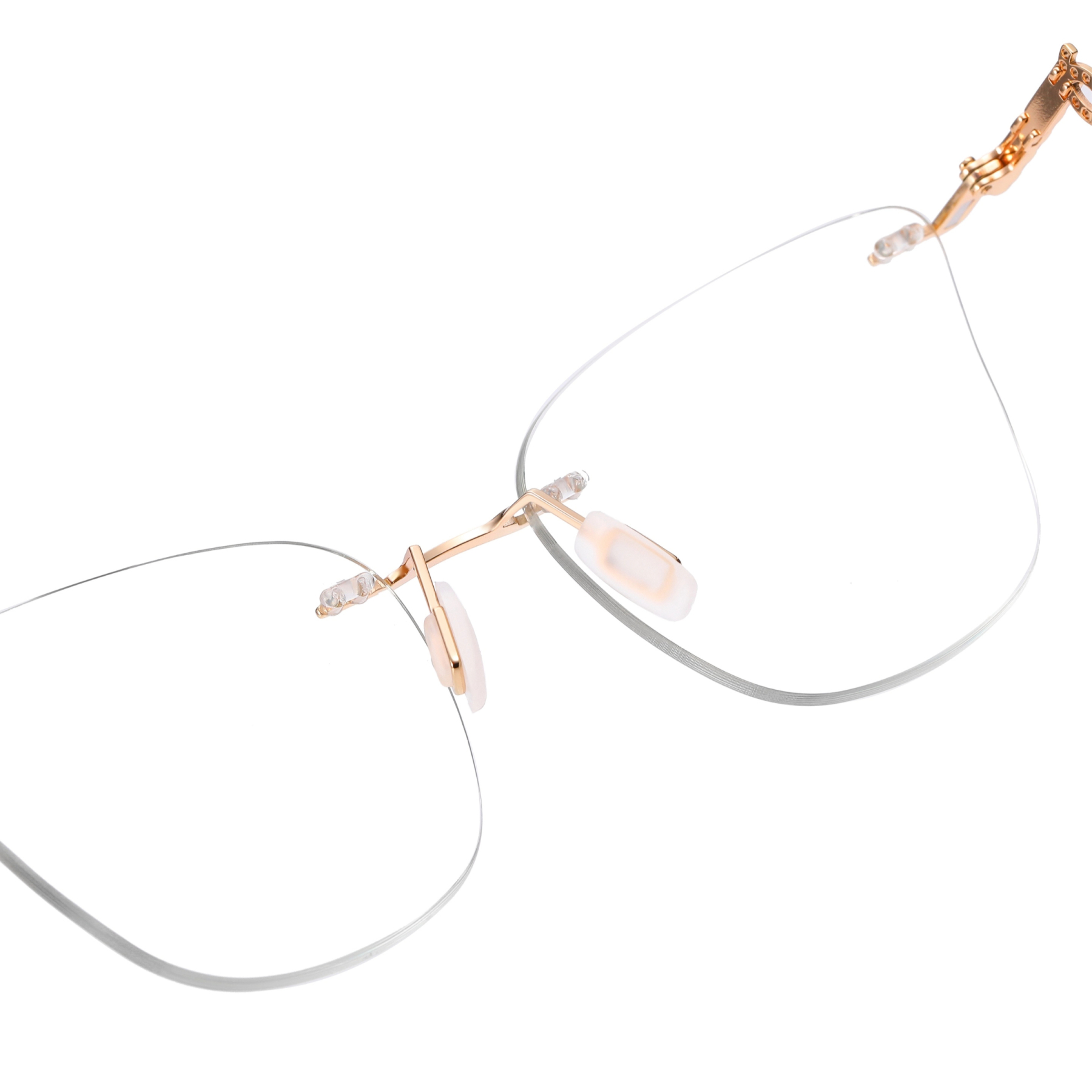 Antonia-Rimless prescription optical glasses for women with magnetic polarizing lens set-7203