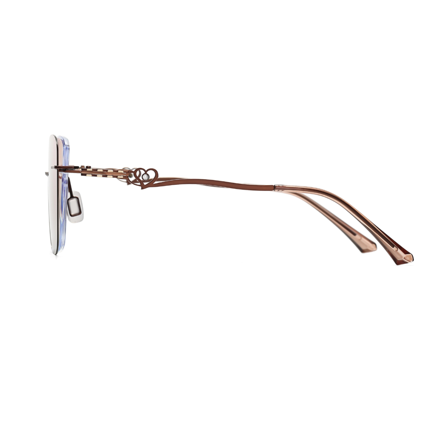 Kat-Women's rimless magnetic polarizing set is available with prescription lens-7207