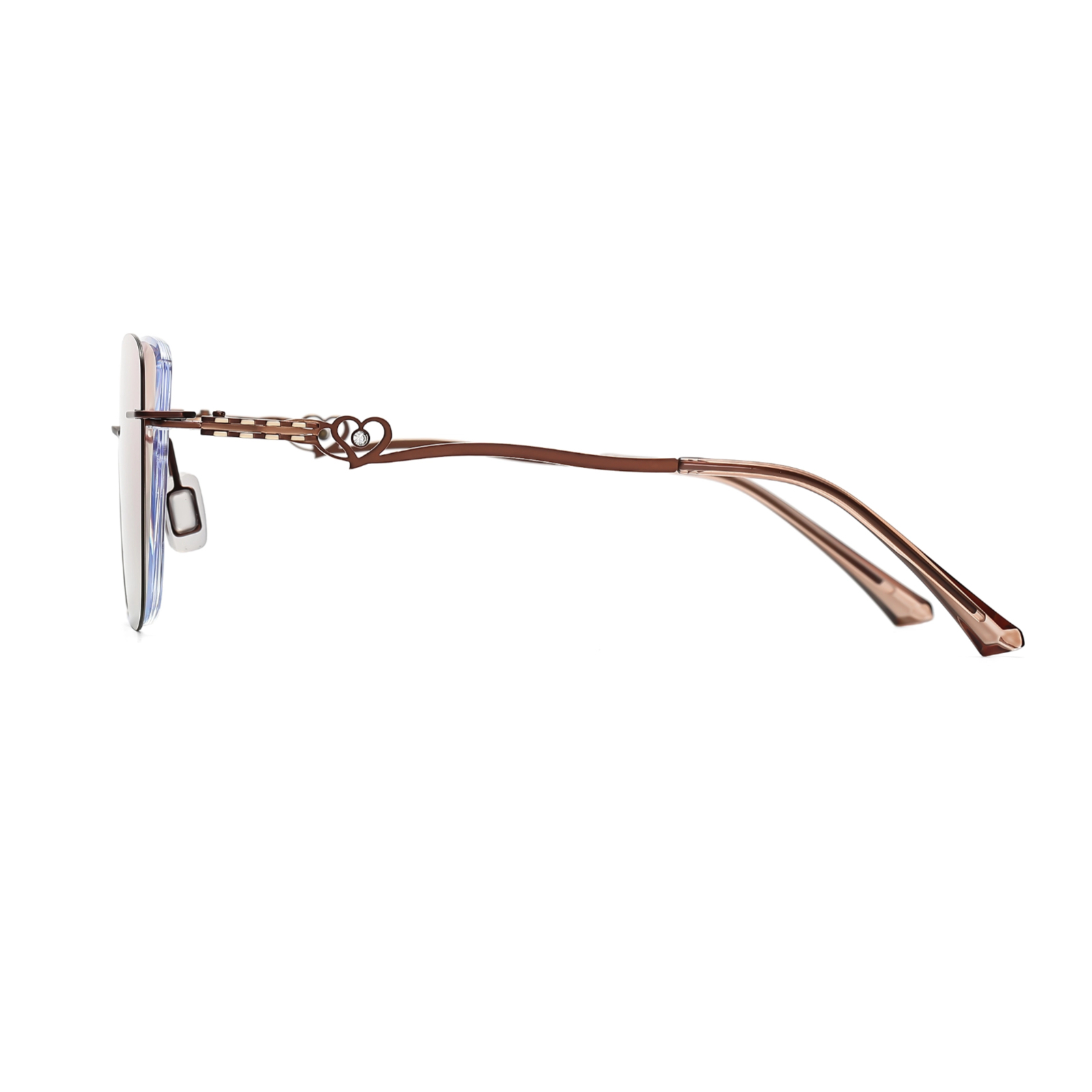 Kat-Women's rimless magnetic polarizing set is available with prescription lens-7207